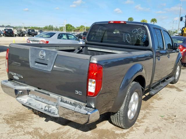 1N6AD09U27C436515 - 2007 NISSAN FRONTIER C GRAY photo 4