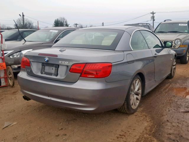 WBADW7C58BE440096 - 2011 BMW 328 I SULE GRAY photo 4