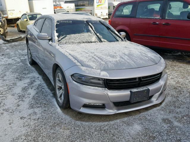 2C3CDXHG6FH750846 - 2015 DODGE CHARGER SX SILVER photo 1