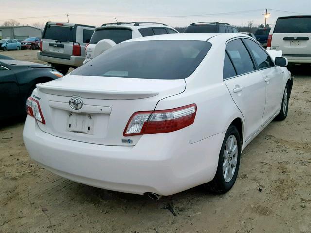 4T1BB46K68U037136 - 2008 TOYOTA CAMRY HYBR WHITE photo 4