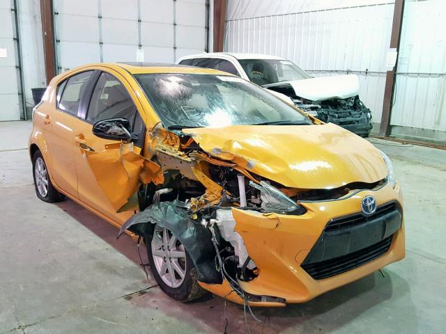 JTDKDTB38F1086845 - 2015 TOYOTA PRIUS C ORANGE photo 1