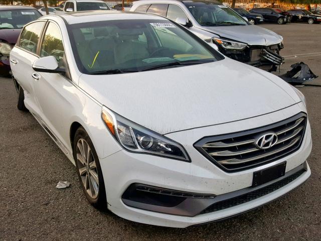 5NPE34AF4HH481618 - 2017 HYUNDAI SONATA SPO WHITE photo 1