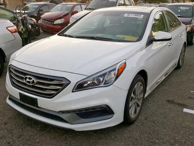 5NPE34AF4HH481618 - 2017 HYUNDAI SONATA SPO WHITE photo 2