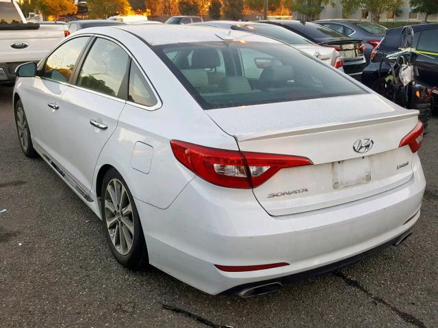 5NPE34AF4HH481618 - 2017 HYUNDAI SONATA SPO WHITE photo 3