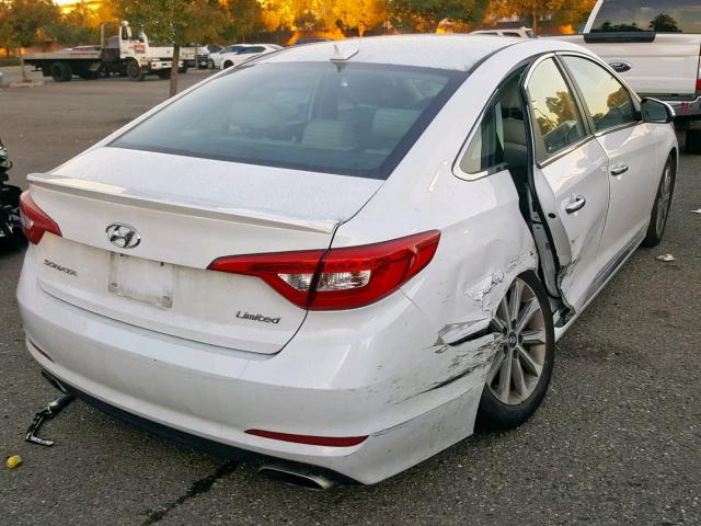 5NPE34AF4HH481618 - 2017 HYUNDAI SONATA SPO WHITE photo 4