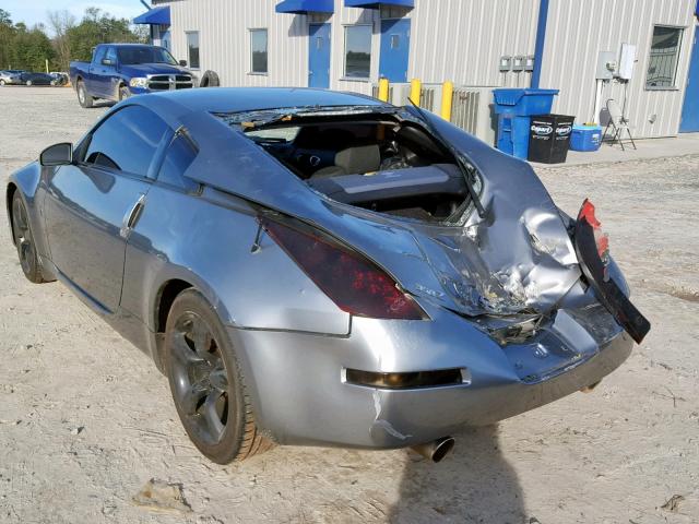 JN1AZ34D26M305397 - 2006 NISSAN 350Z COUPE GRAY photo 3