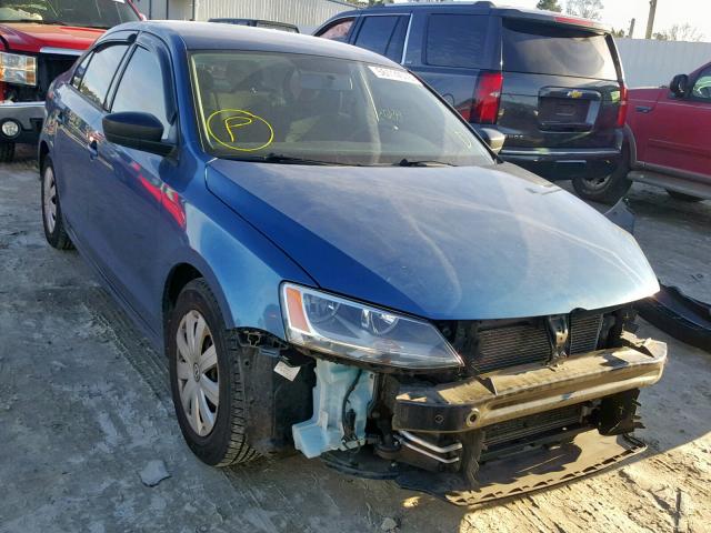 3VW2K7AJ9FM419017 - 2015 VOLKSWAGEN JETTA BASE BLUE photo 1
