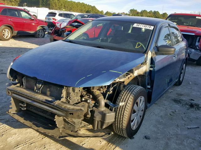 3VW2K7AJ9FM419017 - 2015 VOLKSWAGEN JETTA BASE BLUE photo 2