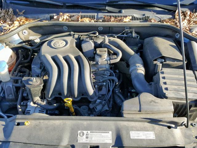 3VW2K7AJ9FM419017 - 2015 VOLKSWAGEN JETTA BASE BLUE photo 7