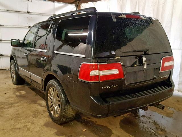 5LMFU28508LJ16151 - 2008 LINCOLN NAVIGATOR BLACK photo 3