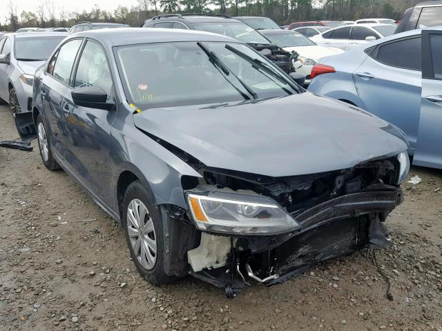 3VW2K7AJ9DM309372 - 2013 VOLKSWAGEN JETTA BASE GRAY photo 1