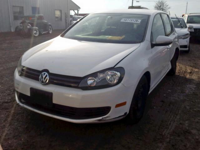 WVWDA7AJ9DW125967 - 2013 VOLKSWAGEN GOLF WHITE photo 2