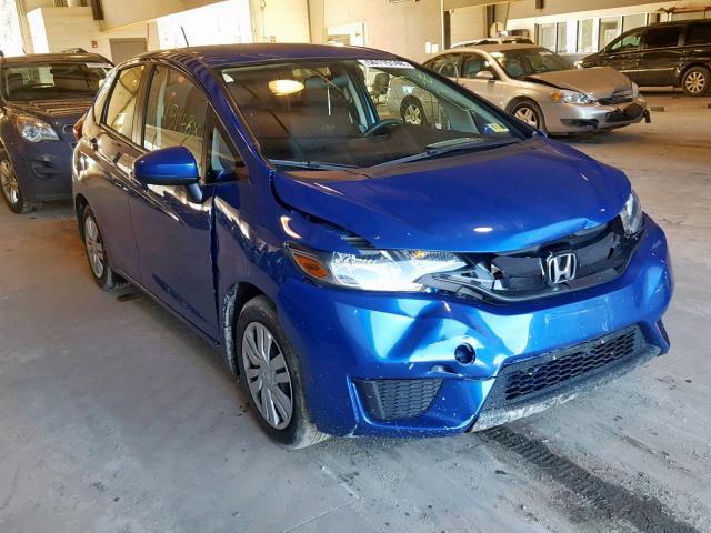 JHMGK5H5XGS001532 - 2016 HONDA FIT LX BLUE photo 1