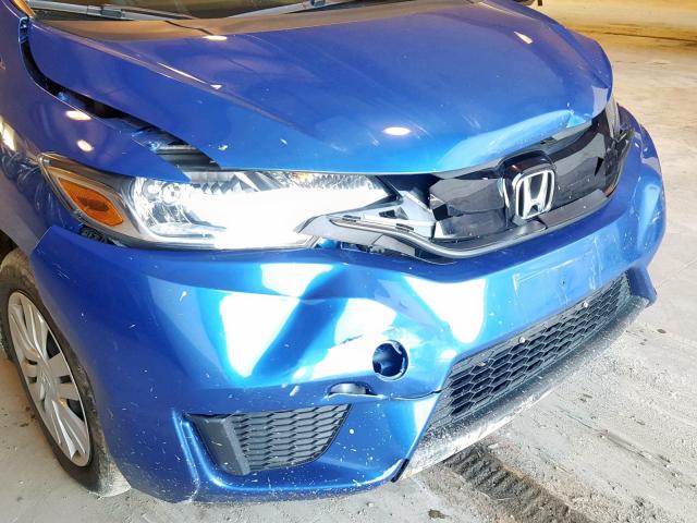 JHMGK5H5XGS001532 - 2016 HONDA FIT LX BLUE photo 9