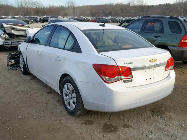 1G1PA5SH3D7235848 - 2013 CHEVROLET CRUZE LS WHITE photo 3