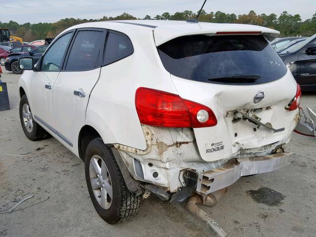 JN8AS5MT8CW299968 - 2012 NISSAN ROGUE S WHITE photo 3