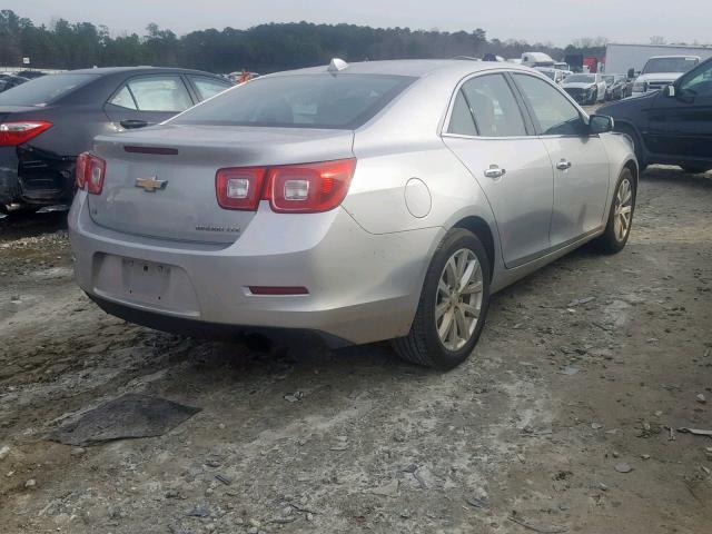 1G11H5SL9EF200437 - 2014 CHEVROLET MALIBU LTZ SILVER photo 4