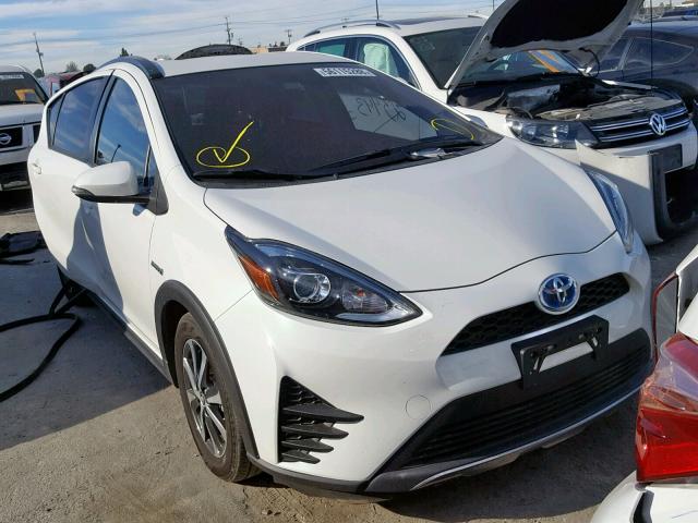 JTDKDTB35J1604371 - 2018 TOYOTA PRIUS C WHITE photo 1