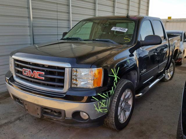 2GTEC13J771551547 - 2007 GMC NEW SIERRA BLACK photo 2