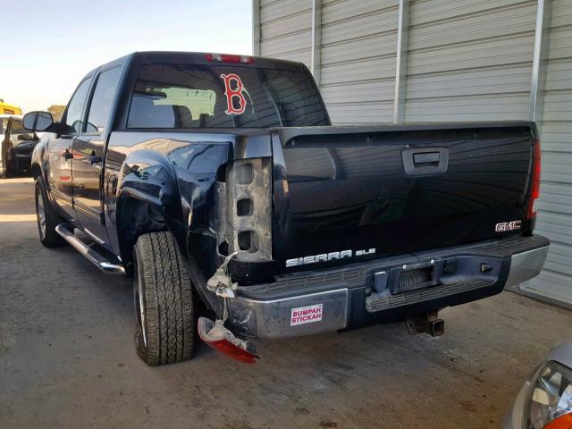 2GTEC13J771551547 - 2007 GMC NEW SIERRA BLACK photo 3