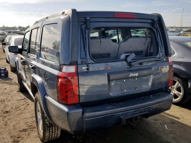 1J8HH48K56C314154 - 2006 JEEP COMMANDER BLUE photo 3