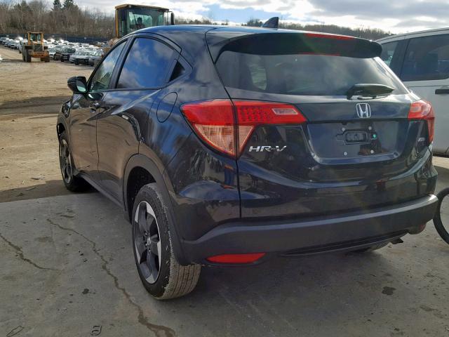 3CZRU6H54JM731814 - 2018 HONDA HR-V EX BLACK photo 3