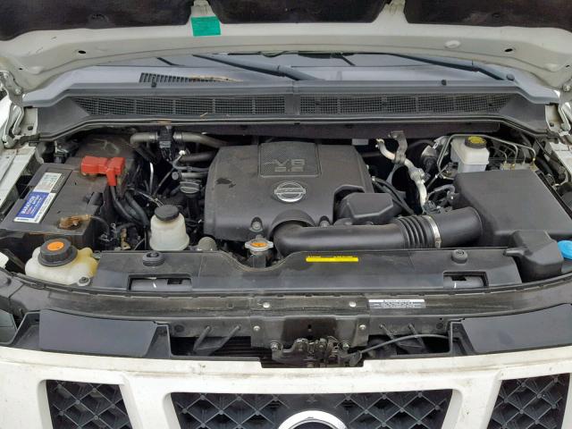 5N1BA0NC9BN618380 - 2011 NISSAN ARMADA SV WHITE photo 7