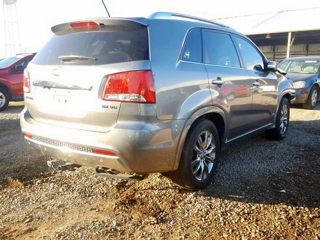 5XYKWDA26BG131655 - 2011 KIA SORENTO SX GRAY photo 4