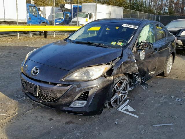 JM1BL1S5XA1226296 - 2010 MAZDA 3 S BLACK photo 2