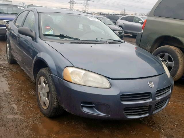 1B3EL36X23N554863 - 2003 DODGE STRATUS SE BLUE photo 1