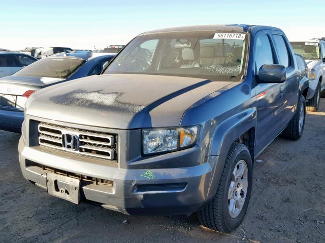 2HJYK16578H501833 - 2008 HONDA RIDGELINE GRAY photo 2