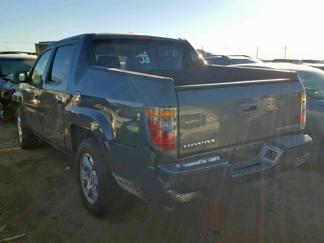 2HJYK16578H501833 - 2008 HONDA RIDGELINE GRAY photo 3