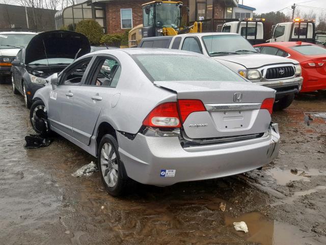 19XFA1F94AE038293 - 2010 HONDA CIVIC EXL GRAY photo 3