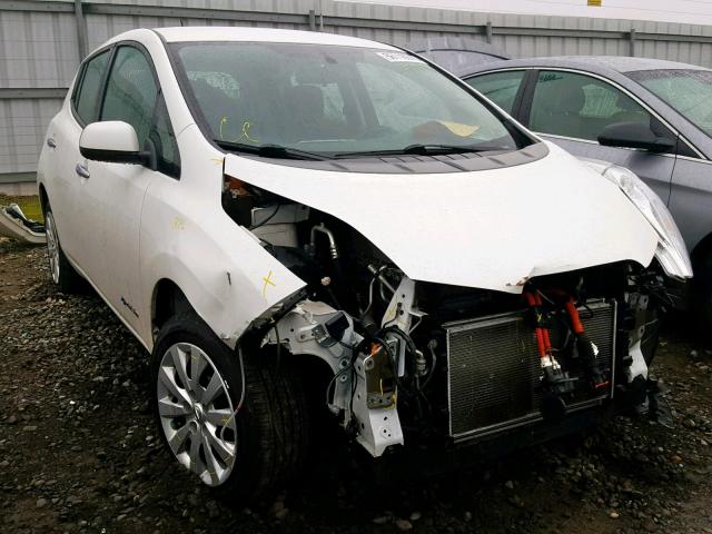 1N4AZ0CP5FC324271 - 2015 NISSAN LEAF S WHITE photo 1