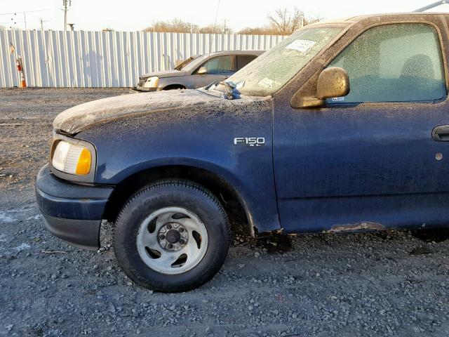 1FTRF17233NA64561 - 2003 FORD F150 BLUE photo 9