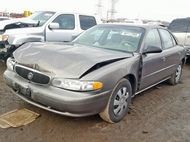 2G4WS52J641301126 - 2004 BUICK CENTURY CU BROWN photo 2