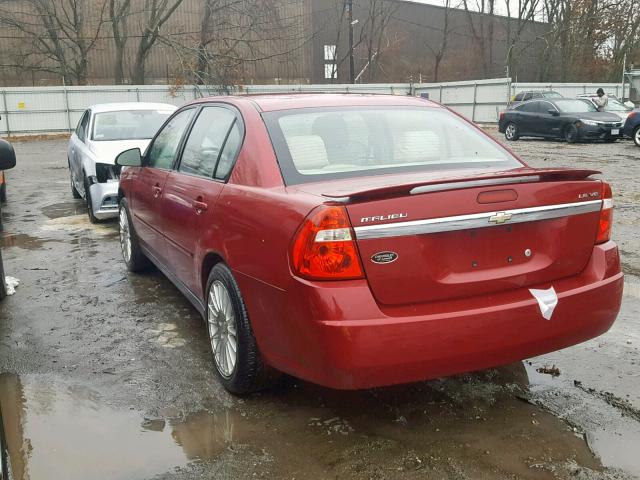 1G1ZT54855F201630 - 2005 CHEVROLET MALIBU LS მუქწითელი ფოტო 3