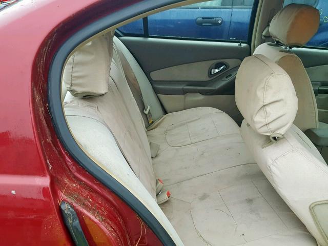 1G1ZT54855F201630 - 2005 CHEVROLET MALIBU LS მუქწითელი ფოტო 6