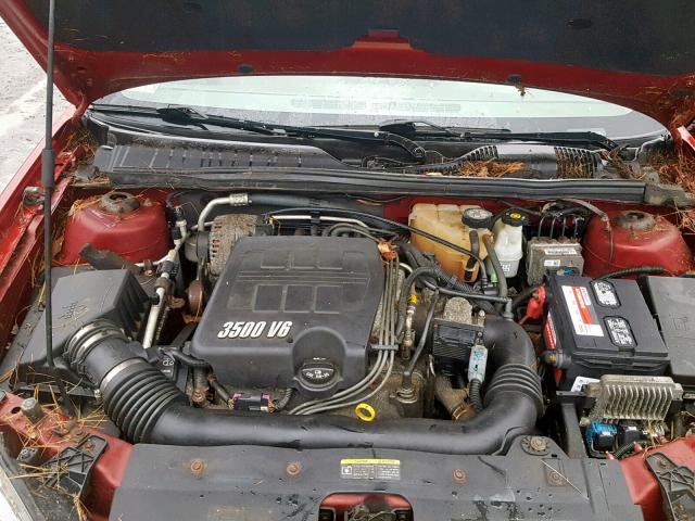 1G1ZT54855F201630 - 2005 CHEVROLET MALIBU LS მუქწითელი ფოტო 7