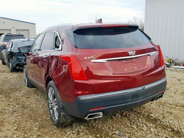 1GYKNCRS4HZ236491 - 2017 CADILLAC XT5 PREMIU BURGUNDY photo 3