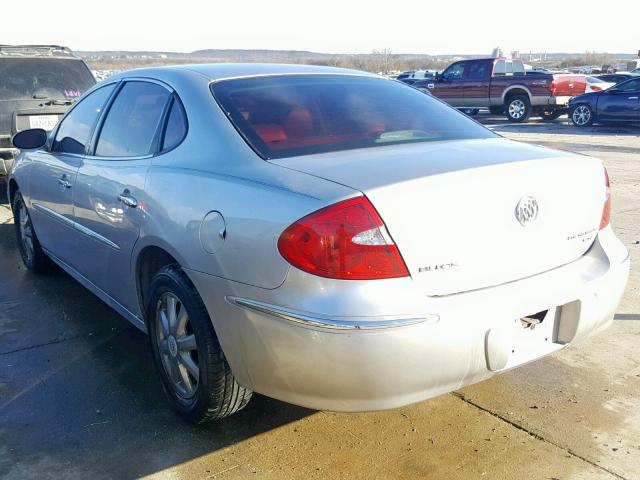 2G4WD582X81313182 - 2008 BUICK LACROSSE C SILVER photo 3