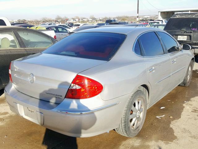 2G4WD582X81313182 - 2008 BUICK LACROSSE C SILVER photo 4