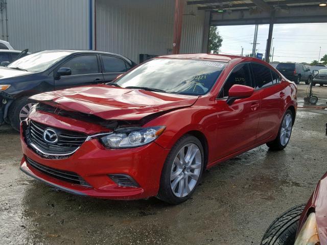 JM1GJ1V55F1182562 - 2015 MAZDA 6 TOURING RED photo 2