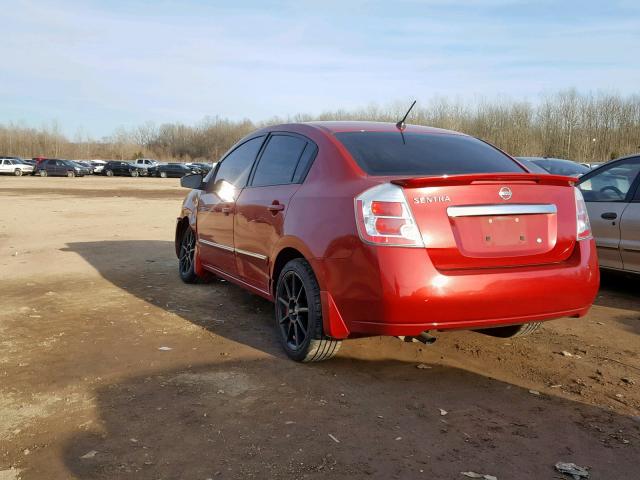 3N1AB6AP3CL682508 - 2012 NISSAN SENTRA 2.0 RED photo 3