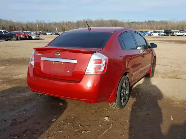 3N1AB6AP3CL682508 - 2012 NISSAN SENTRA 2.0 RED photo 4