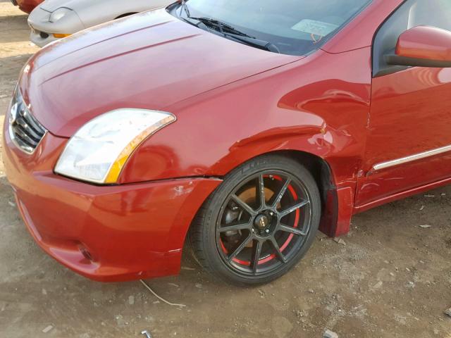 3N1AB6AP3CL682508 - 2012 NISSAN SENTRA 2.0 RED photo 9