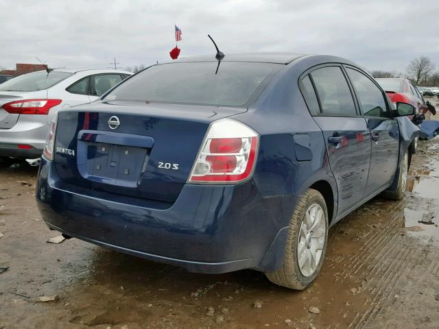 3N1AB61E37L670637 - 2007 NISSAN SENTRA 2.0 BLUE photo 4