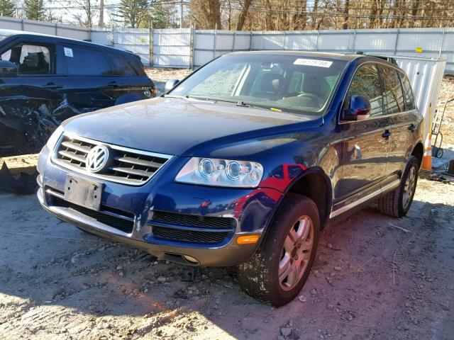 WVGCM77LX4D075972 - 2004 VOLKSWAGEN TOUAREG 4. BLUE photo 2