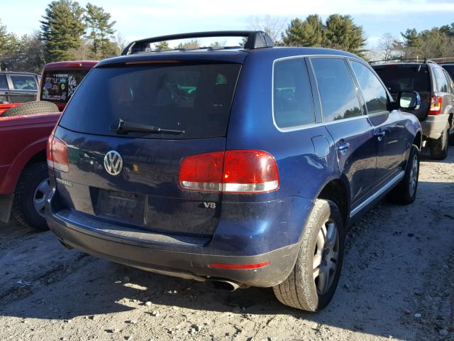 WVGCM77LX4D075972 - 2004 VOLKSWAGEN TOUAREG 4. BLUE photo 4