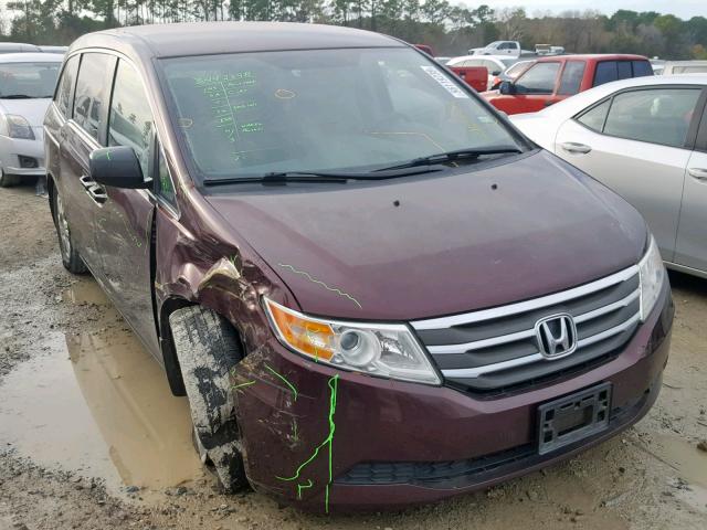 5FNRL5H21CB018031 - 2012 HONDA ODYSSEY LX PURPLE photo 1